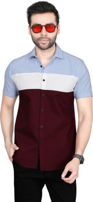 5TH ANFOLD Men Self Design Casual Multicolor Shirt