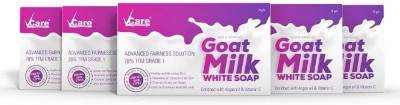 Vcare Goat Milk White Soap, 75 gm (Pack Of 5)(5 x 75 g)