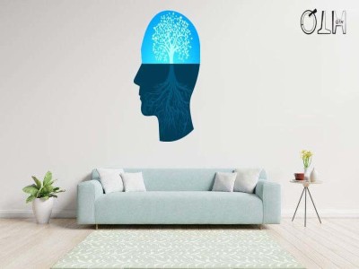 qthinfra 50 cm Human Mind Self Adhesive Sticker(Pack of 1)