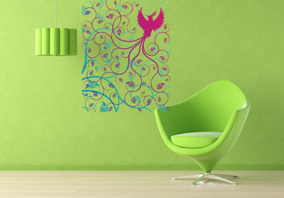Digi2cart 50 cm Sunflower Art Self Adhesive Sticker(Pack of 1)