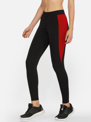 M7 By Metronaut Color Block Women Red Tights