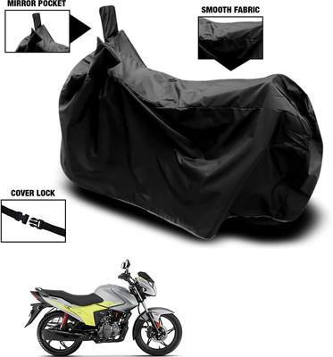 KEDIT Waterproof Two Wheeler Cover for Hero(Glamour FI, Black)