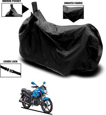 KEDIT Waterproof Two Wheeler Cover for Hero(Glamour i3s, Black)