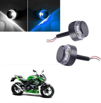 QZ DEVICE PZBLUEHANDLEBAR2PCS0274::KAWASAKI AND SUITABLE FOR ALL TYPE OF TWO WHEELERS Bike Handlebar Weights(2 Blue, White)