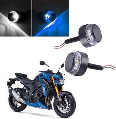 QUIRKY ZONE Front LED Indicator Light for Suzuki GT650R, Universal For Bike(Blue, White)