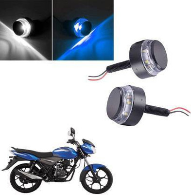 QUIRKY ZONE Front LED Indicator Light for Bajaj Discover 100 DTS-i, Universal For Bike(Blue, White)