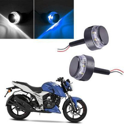 QZ DEVICE PZBLUEHANDLEBAR2PCS0277::HERO::HONDA::YAMAHA::SUZUKI::BAJAJ Bike Handlebar Weights(2 Blue, White)