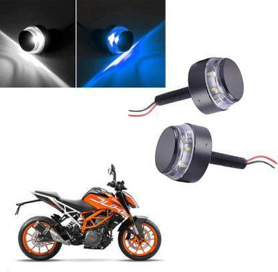 QUIRKY ZONE Front LED Indicator Light for KTM Duke 390, Universal For Bike(Blue, White)