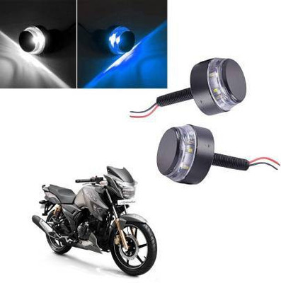 QZ DEVICE PZBLUEHANDLEBAR2PCS0277::HERO::HONDA::YAMAHA::SUZUKI::BAJAJ Bike Handlebar Weights(2 Blue, White)