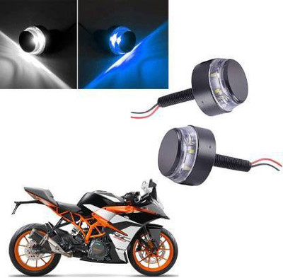 QUIRKY ZONE Front LED Indicator Light for KTM RC 390, Universal For Bike(Blue, White)