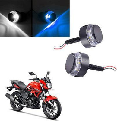 QUIRKY ZONE Front LED Indicator Light for Hero CBZ Extreme, Universal For Bike(Blue, White)