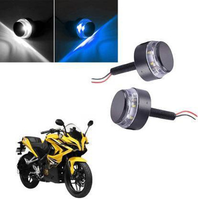 QUIRKY ZONE Front LED Indicator Light for Bajaj Pulsar 400 SS, Universal For Bike(Blue, White)