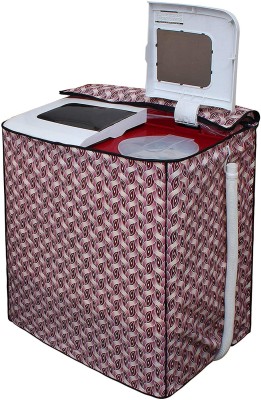 LITHARA Semi-Automatic Washing Machine  Cover(Width: 88.9 cm, Pink, Brown)