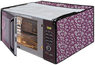 Nitasha Microwave Oven  Cover(Width: 40.67 cm, megenta, white)