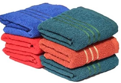 Khillayox Cotton 200 GSM Hand Towel(Pack of 6)