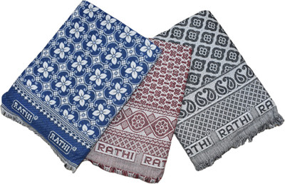 Winwin Self Design Single Top Sheet for  Mild Winter(Cotton, white red gray)