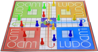 Jayaansh Traders Ludo and Snake and Ladder Deluxe Board Game-Big Size Playboard Board Game Accessories