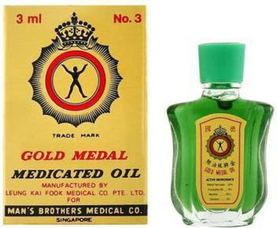 Gold Medal Medicated Oil 3ml (Pack of 3) Liquid(3 x 3 ml)