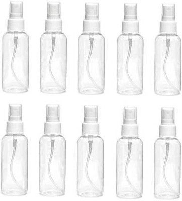StwoN 60ml Plastic Empty Spray Bottle Refillable for Sanitizer 60 ml Spray Bottle(Pack of 10, White, Plastic) StwoN 60ml Plastic Empty Spray Bottle Refillable for Sanitizer 60 ml Spray Bottle(Pack of 10, White, Plastic)
