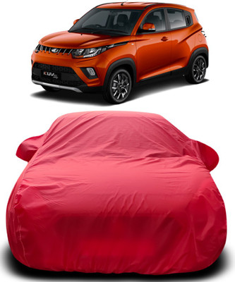 APNEK Car Cover For Mahindra E-KUV100 (With Mirror Pockets)(Red)