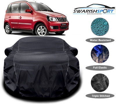Swarish Car Cover For Mahindra Quanto (With Mirror Pockets)(Black)