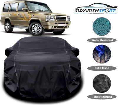 Swarish Car Cover For Tata Sumo Gold (With Mirror Pockets)(Black)