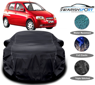 Swarish Car Cover For Chevrolet UVA (With Mirror Pockets)(Black)