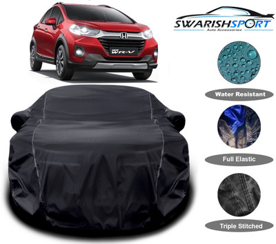 Swarish Car Cover For Honda WRV i-VTEC S (With Mirror Pockets)(Black)