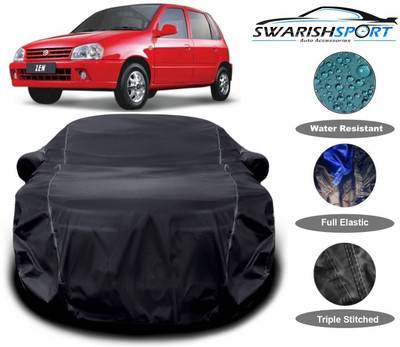 Swarish Car Cover For Maruti Suzuki Zen (With Mirror Pockets)(Black)