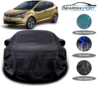 Swarish Car Cover For Tata Altroz (With Mirror Pockets)(Black)