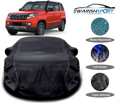 Swarish Car Cover For Mahindra TUV300 (With Mirror Pockets)(Black)