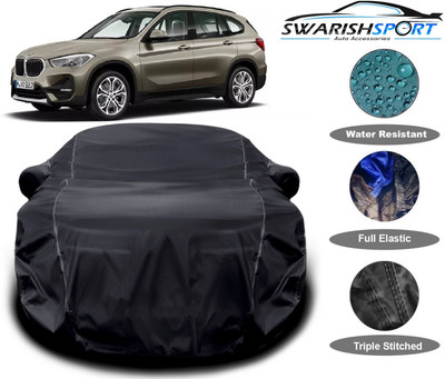 Swarish Car Cover For BMW X1 (With Mirror Pockets)(Black)