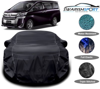 Swarish Car Cover For Toyota Vellfire (With Mirror Pockets)(Black)