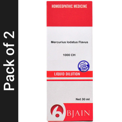 Bjain Mercurius Iodatus Flavus 1000 CH Dilution(2 x 30 ml)