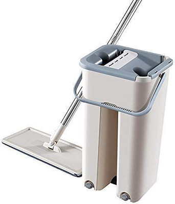 Buy From Best Amazing Smart Easy To Clean Floor Magic Bucket 2 Absorbers, Floor , Wet and Dry Mop Set(Blue)