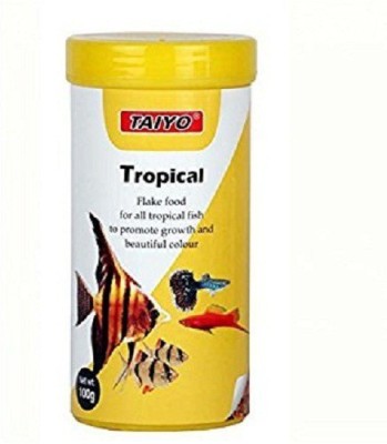 TAIYO Tropical Flakes 100gm Fish 0.1 kg Dry New Born, Young, Adult Fish Food