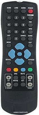 Kishore Traders COMPATIBLE REMOTE CONTROL FOR SUN DIRECT DTH SUN DIRECT PLUS Remote Controller(Black)