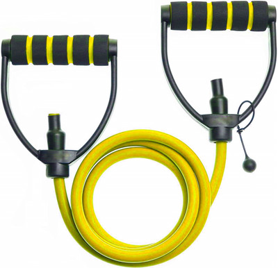 EMERET Pull Single Rope Resistance Bands Fitness Rubber Bands for Fitness Exercise Resistance Tube(Yellow)