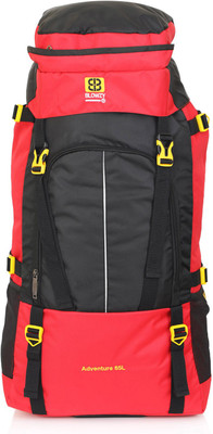 Blowzy Bags Travel Backpack for Outdoor Sport Camp Hiking Trekking Bag Camping Rucksack  - 65 L(Red, Black)