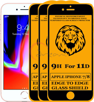 11D Edge To Edge Tempered Glass for Apple iPhone 7(Pack of 2)