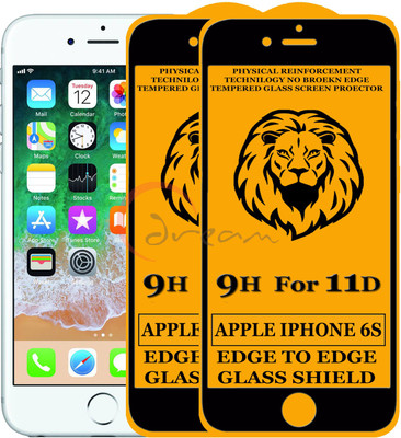Dream Edge To Edge Tempered Glass for Apple iPhone 6s(Pack of 2)