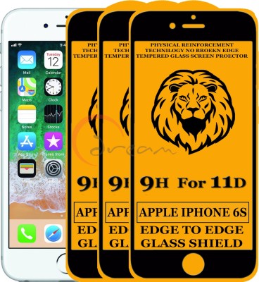 Dream Edge To Edge Tempered Glass for Apple iPhone 6s(Pack of 3)