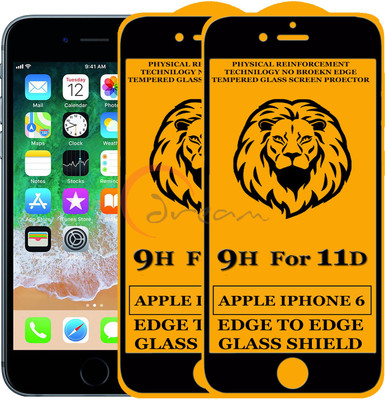 Dream Edge To Edge Tempered Glass for Apple iPhone 6(Pack of 2)
