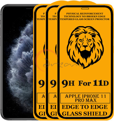 Dream Edge To Edge Tempered Glass for Apple Iphone 11 Pro Max(Pack of 3)