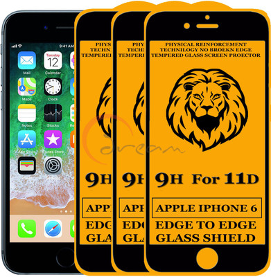 Dream Edge To Edge Tempered Glass for Apple iPhone 6(Pack of 3)