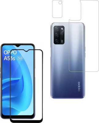Vatsin Front and Back Tempered Glass for OPPO A53s 5G(Pack of 3)