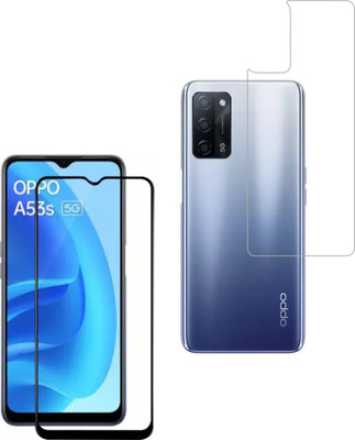 Vatsin Front and Back Tempered Glass for OPPO A53s 5G(Pack of 2)