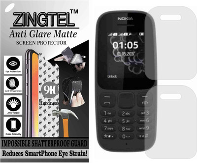 ZINGTEL Tempered Glass Guard for NOKIA TA-1010/105 (Matte Flexible Shatterproof)(Pack of 1)