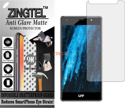 ZINGTEL Tempered Glass Guard for LYF WATER F1S (LS-5201) (Matte Flexible Shatterproof)(Pack of 1)