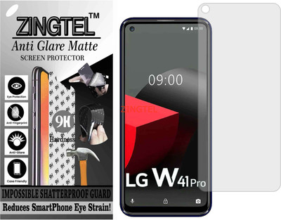 ZINGTEL Tempered Glass Guard for LG W41 (Matte Flexible Shatterproof)(Pack of 1)